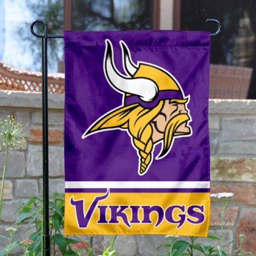 Minnesota Vikings Double-Sided Garden Flag 001 (Pls Check Description For Details